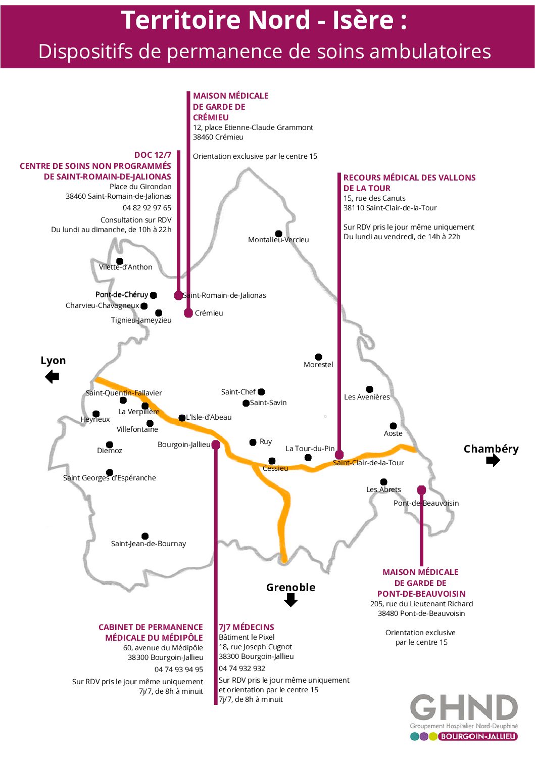 OCTOBRE 2024 – DATES FERMETURE URGENCES